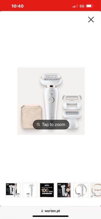 Depiladora BRAUN 9002 Flex 3D (Arranque - Multi-zonas - Recarregável)