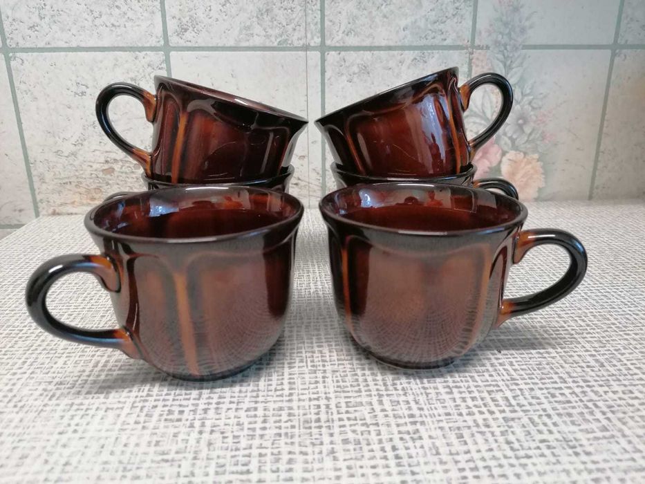 Serwis zestaw kawowy porcelit kamionka Pruszków PRL GRATIS