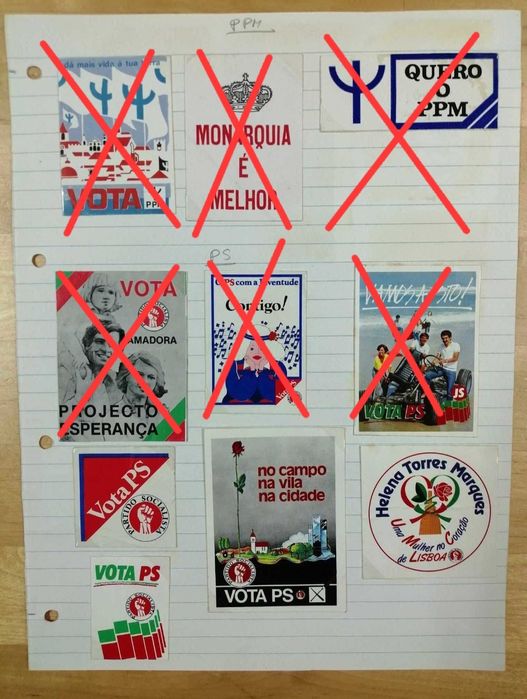 Autocolantes Vintage - Partidos Políticos