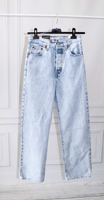 Nowe spodnie damskie jeansy Levi's 'Ribcage Straight Ankle' r. 24