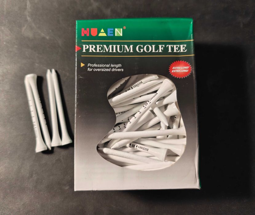 Drewniane Tee Golfowe 31/4 Cala - 83 mm długie kołki tee