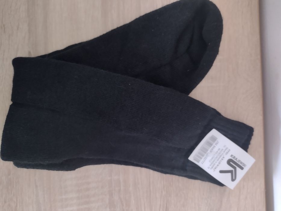 Skarpety wojskowe zimowe czarne męskie