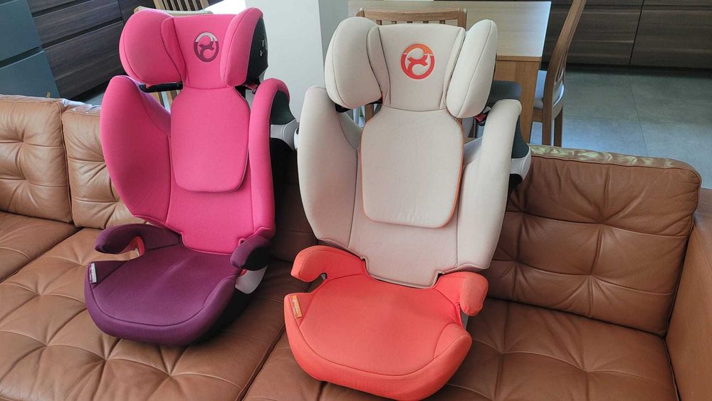2 x fotelik samochodowy dziecięcy Cybex Solution M (bez isofix) w znakomitym stanie