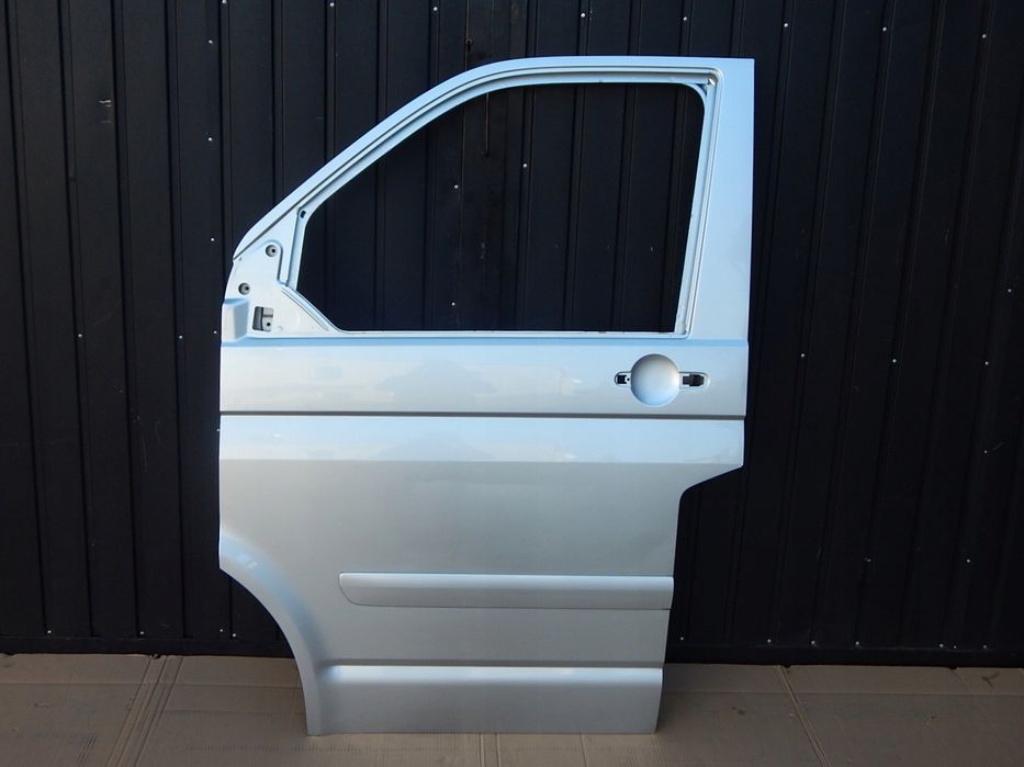vw t5 drzwi lewe przód przednie srebrne la7w
