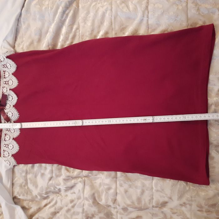 Sukienka galowa 152/158 biało czerwona galowa NOWA