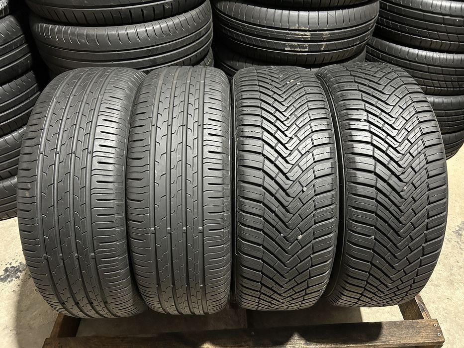 195/55R16 Continental EcoContact 6 + AllSeasonContact 4шт 2021рік