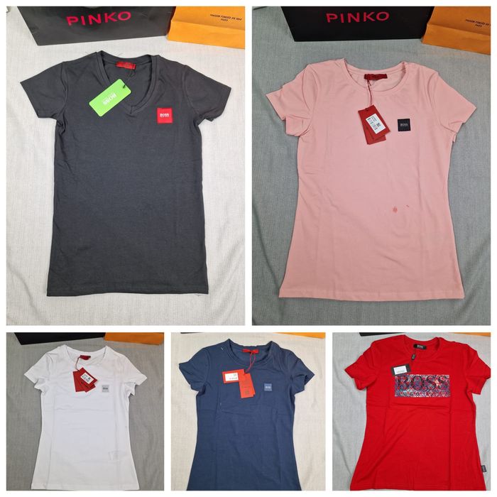 koszulka damska Boss kolory hugo serek tshirt