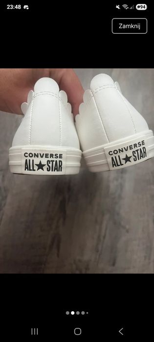 Nowe  białe trampki Converse 37