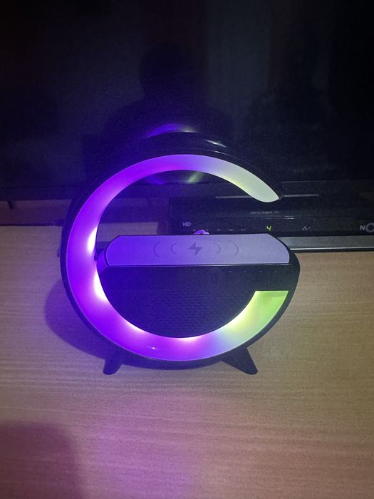 Multifunções RGB Luz Carregador Sem Fio