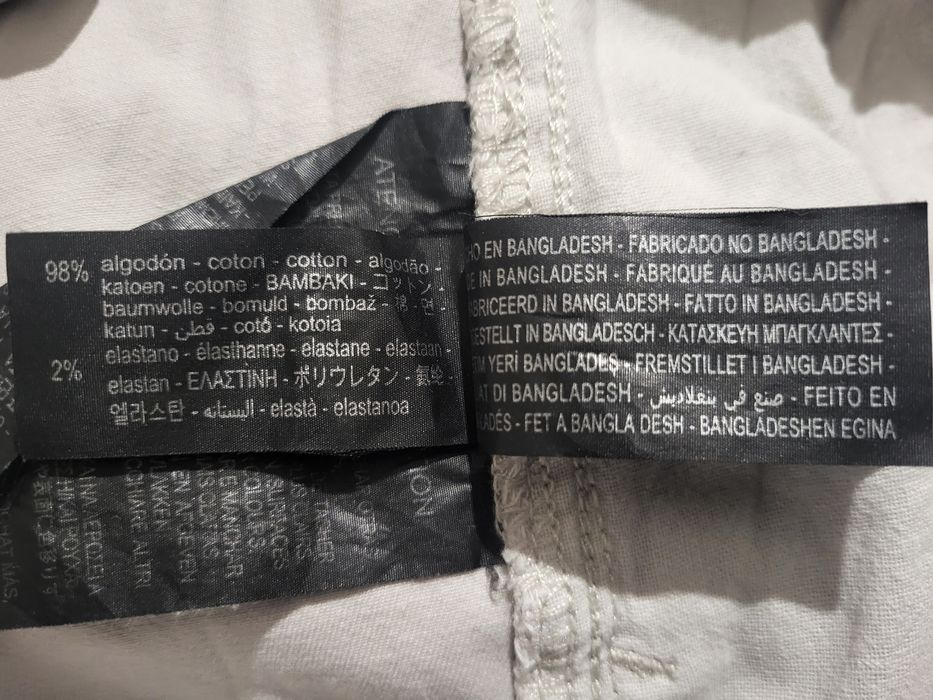 Штани джогери чоловічі щільні ZARA білі (розмір - 32) СТАН НОВИХ