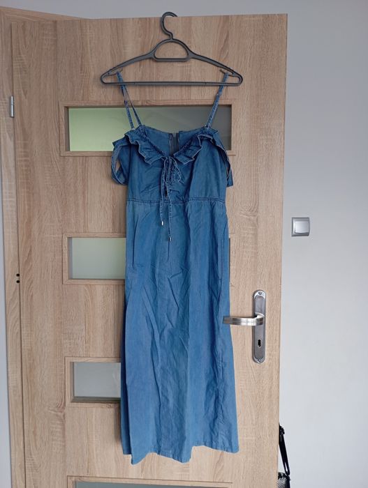 Sukienka jeansowa róż L 40 Ole By Cotion
