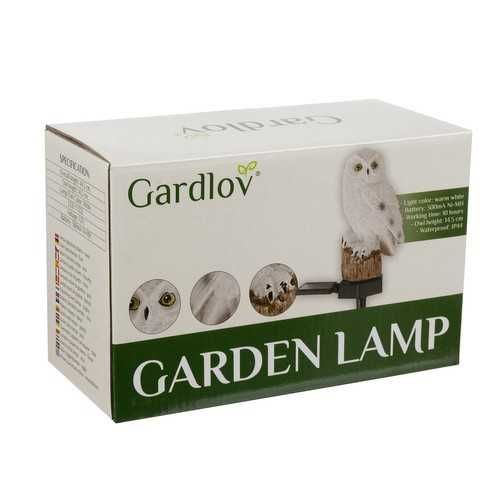 2sztLampa ogrodowa solarna - sowa Gardlov 23847