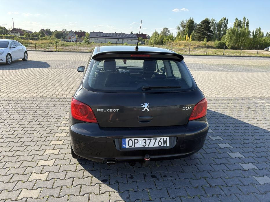 Peugeot 307 2.0 HDi 2007 Hatchback | czerwona skóra | klima | po rozrządzie