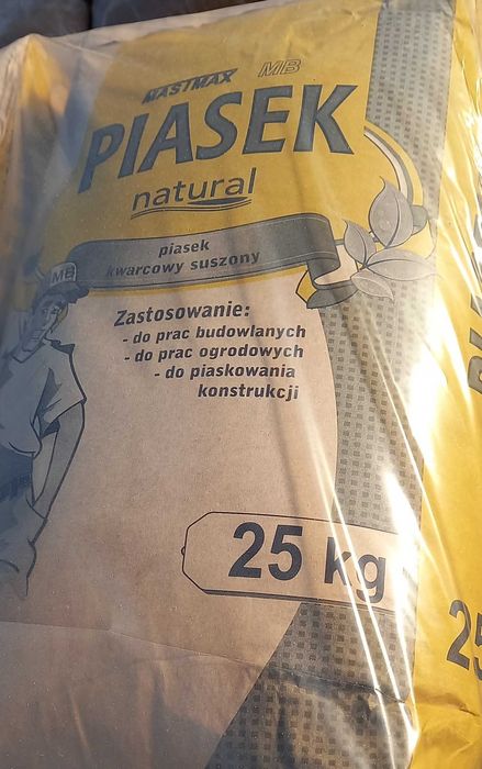 Piasek kwarcowy suszony 25 kg