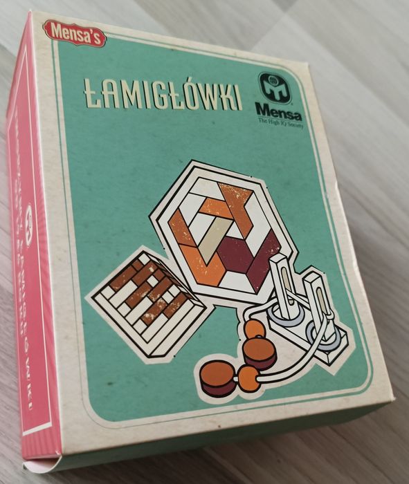 Mensa Łamigłówki 3w1 drewniane elementy Zestaw