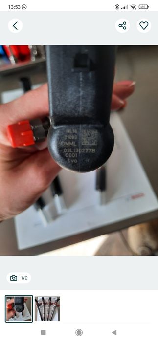 Wtryski siemens 1.6 TDI VW Audi Skoda Seat 03L130277B