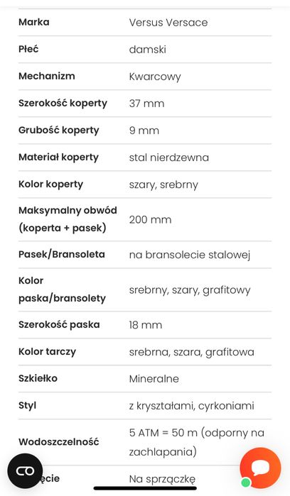 Zegarek Versus Versace