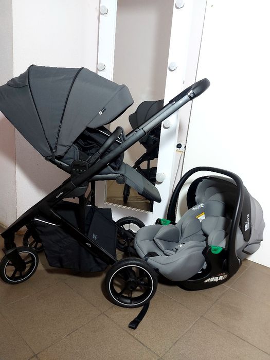 Коляска реверсна CARRELLO alfa +автолюлька EL.CAMINO I-FIX