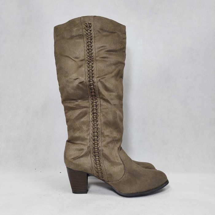 Kozaki damskie jesienne wysokie wsuwane LA REDOUTE 39 25 cm BD0177