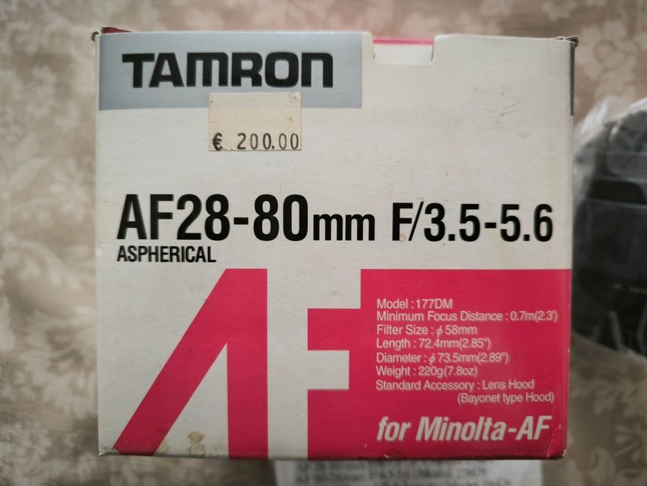 Lentes para MINOLTA Aceito Pi