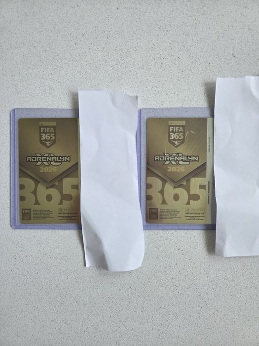 Dwie karty Golden Baller GOL10 i GOL11 Panini Fifa 365 Adrenalyn XL 2026