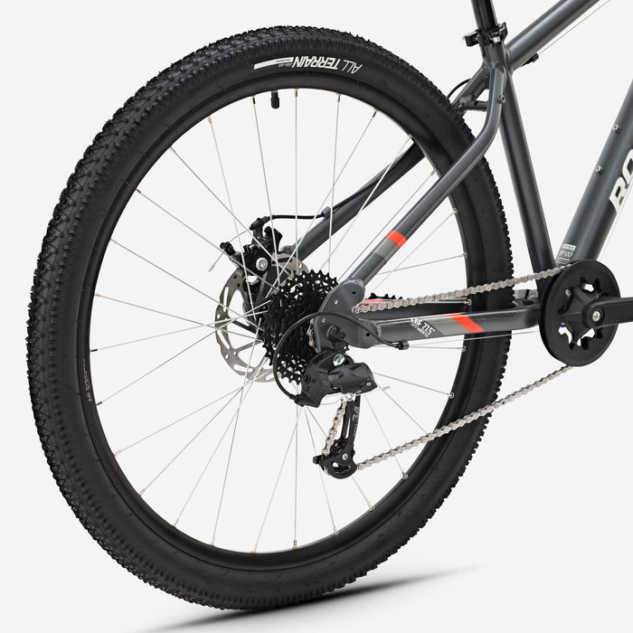 BICICLETA BTT DE PASSEIO ST 120 27,5" CINZENTO/LARANJA