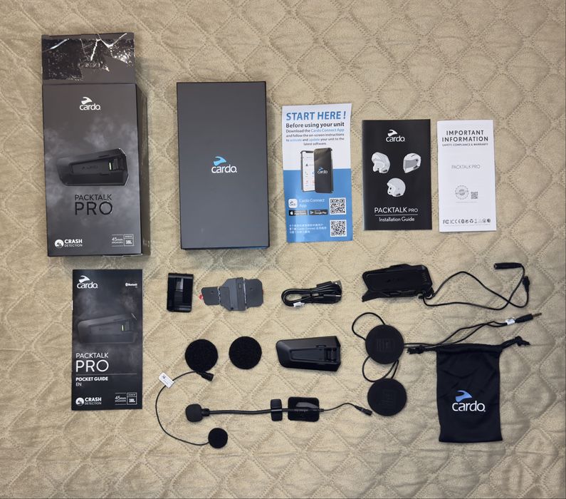 Intercomunicador Cardo Packtalk Pro sistema Mesh– Como Novo