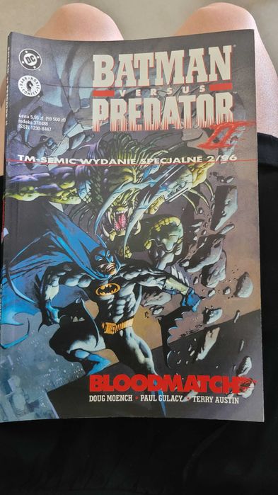 komiks stare wydanie Batman versus Predator