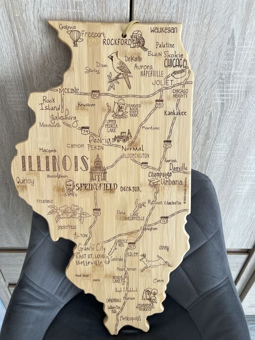 Deska Illinois USA bambusowa