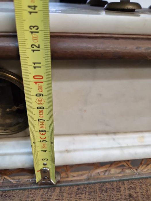 Zabytkowa waga szalkowa – marmur, mosiądz – Genewa – ok. 1883 r.