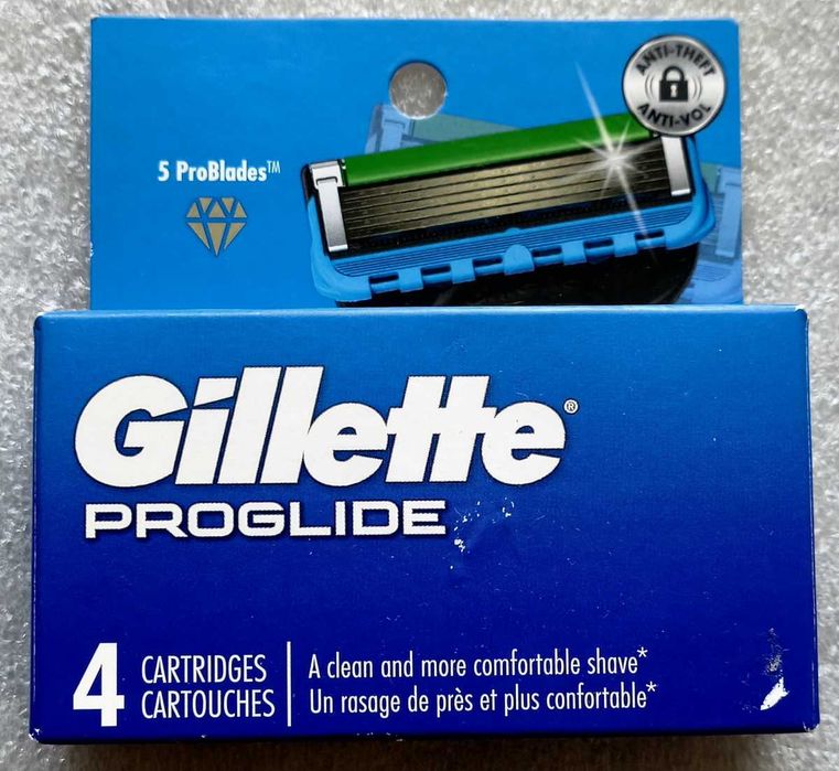 Gillette ProGlide - сменные кассеты, 4 шт., USA