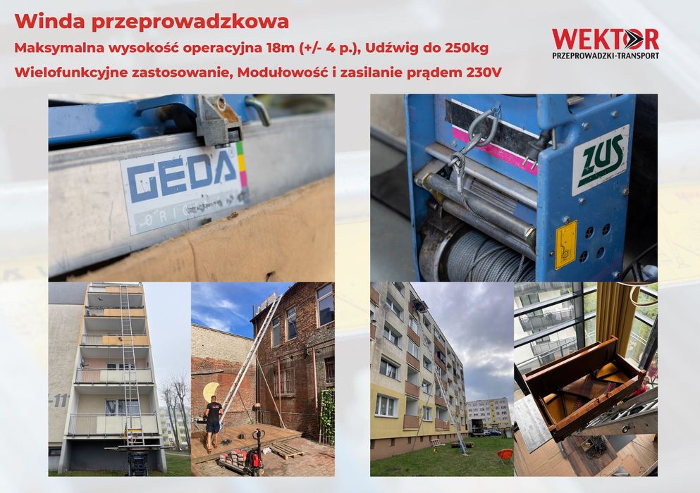 Przeprowadzki od A do Z. 14 samochodów, winda, schodołazy