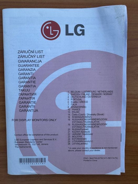 Монітор 23.8” FullHD LG 24MP57HQ-P. VGA і HDMI кабелі. Камера Logitech