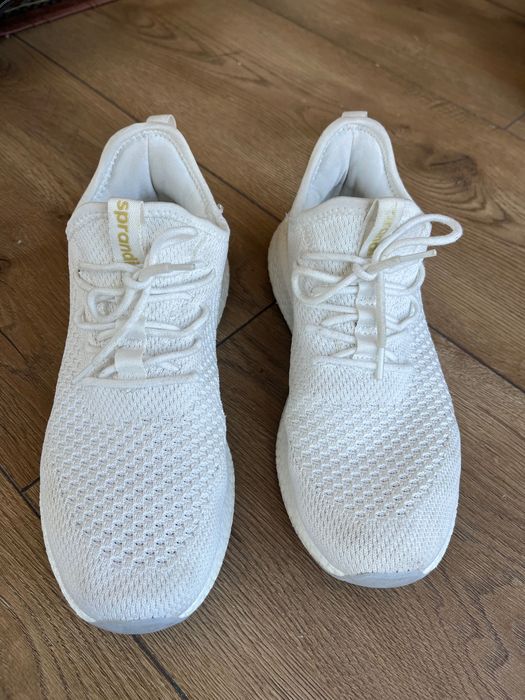 Sprandi 42 MP07-GVA1 adidasy białe lekkie przewiewne sportowe