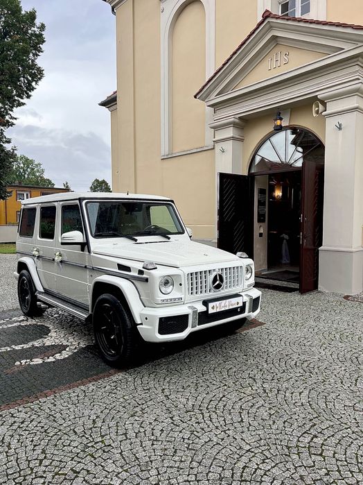 #Auto do Ślubu# Biały Mercedes G Klasa V8