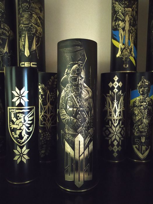 Гільзи сувенірні ручної роботи на подарунок аукціон як ваза