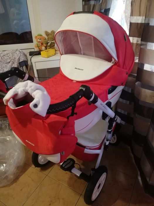 BRANO ECCO RIKO 2w1 wózek głęboko-spacerowy Sport Red