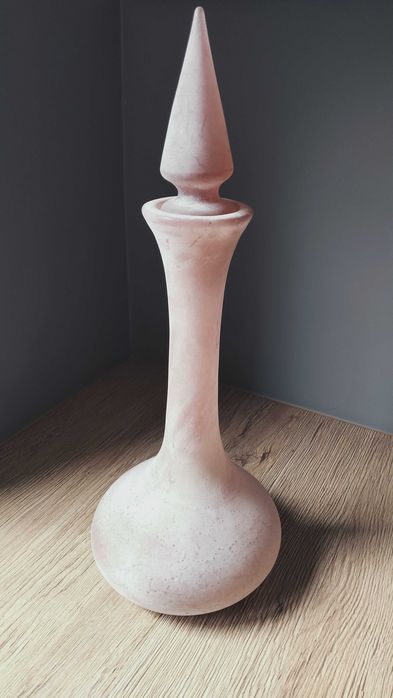 Murano Seguso pink Scavo butla karafka lata 60