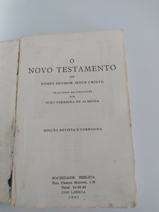 Livro novo testamento muito antigo