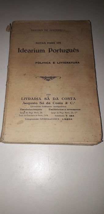 Notas para um Idearium Português - Fidelino de Figueiredo (1929)