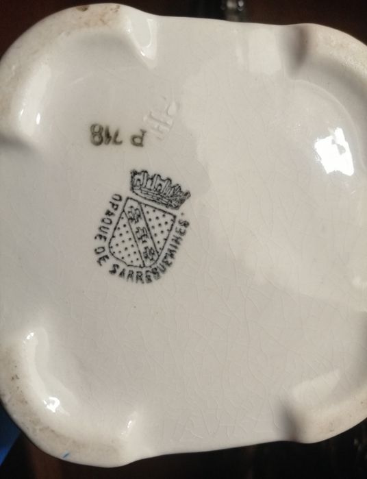 Jarra porcelana Francesa Opaque de Sarreguemines