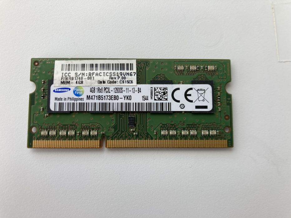 Оперативна пам'ять SO-DIMM DDR3L 4GB 1866 1600 ОЗУ Оперативка ноутбука