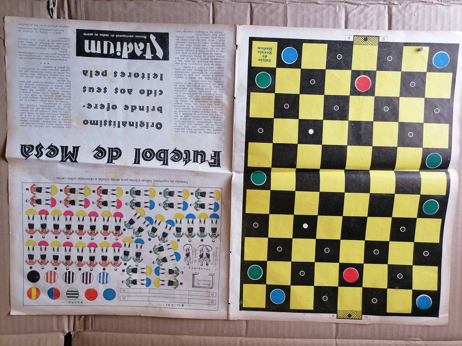 Separata FUTEBOL DE MESA 1933 Jogadores para Recortar, Colar e JOGAR