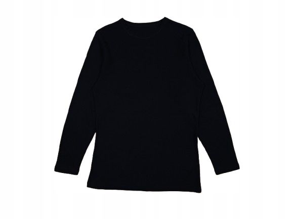 JANUS Bluzka 100 % Wełna Merino Czarna Damska r. M