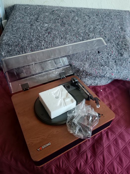 Програвач вінілу VOSTERIO B-660, BT, FM, SD, USB, AUX