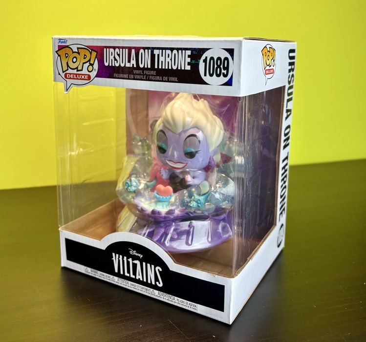 Funko Pop Ursula on Throne 1089 Deluxe Disney Villains – stan kolekcjonerski Wielka Figurka