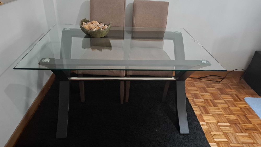 Tampo de mesa em vidro temperado