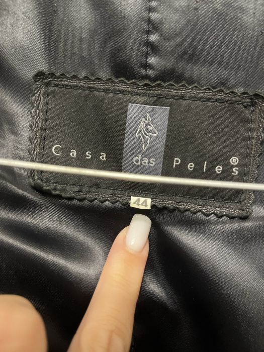 Casaco preto de pele casa das prles do cartaxo