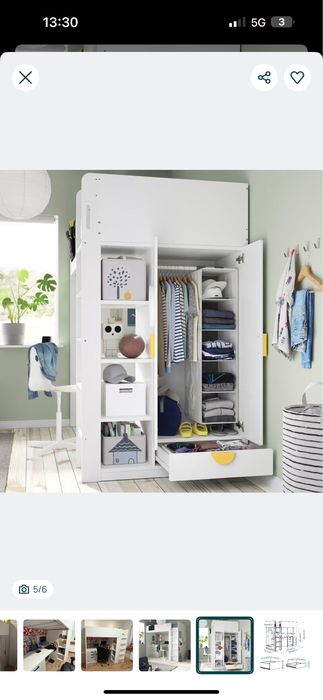 Łóżko z antresola ikea