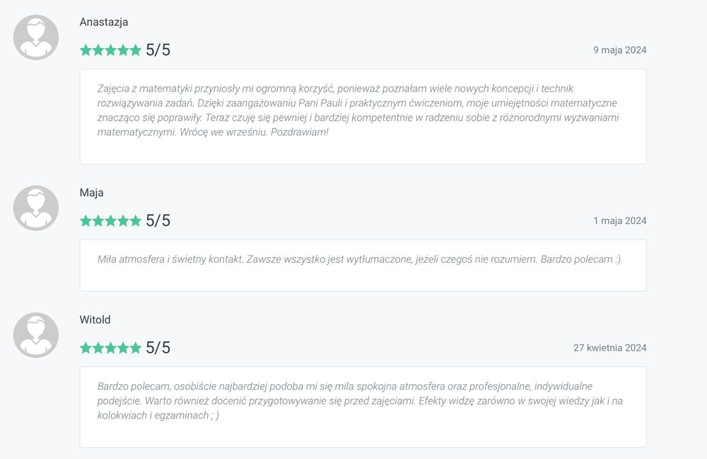 Korepetycje z matematyki, Mgr UJ